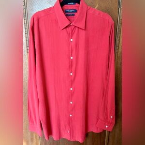 NWT Daniel Cremieux Classics tailored fit silk/cotton long sleeve shirt Large